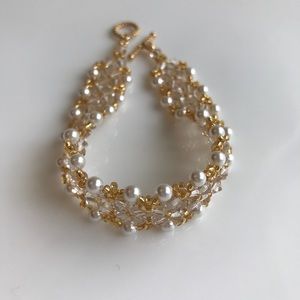 Hand beaded bracelet!
